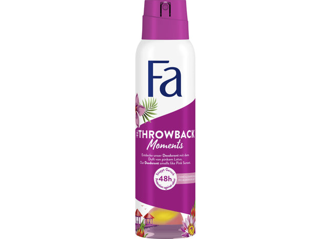 Fa Throwback moments deodorant spray