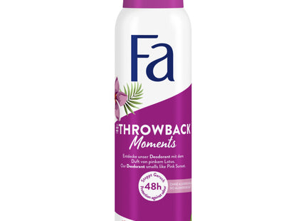 Fa Throwback moments deodorant spray