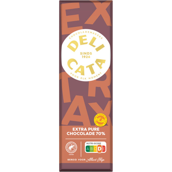 Delicata Reep extra pure chocolade 70%
