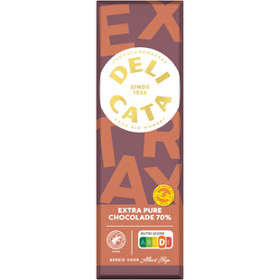 Delicata Reep extra pure chocolade 70%