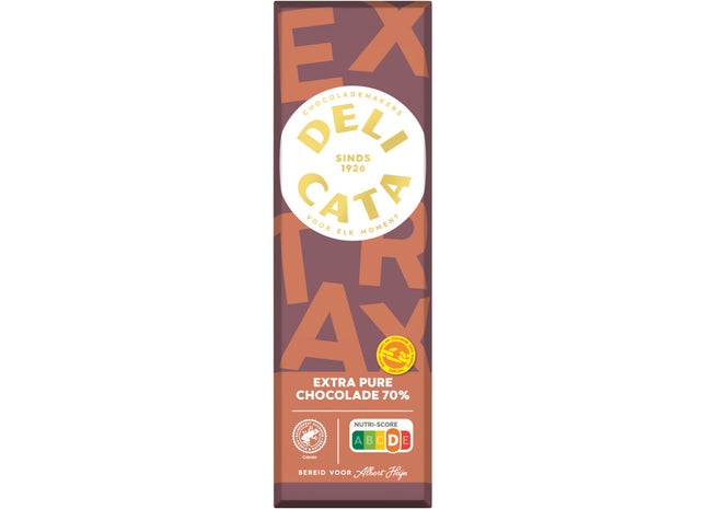 Delicata Reep extra pure chocolade 70%