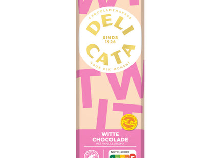 Delicata Reep witte chocolade met vanille aroma