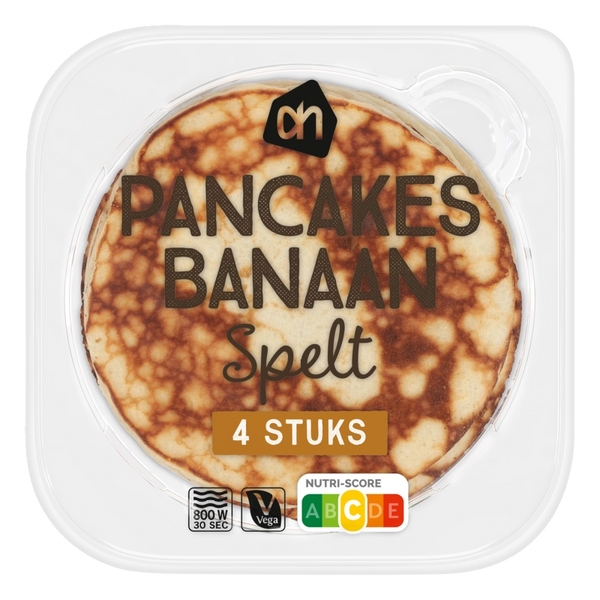 Banana spelt pancakes