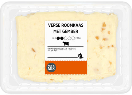 Verse roomkaas met gember