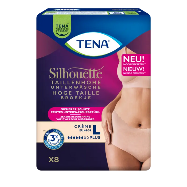 Tena Silhouette plus high waist crème L