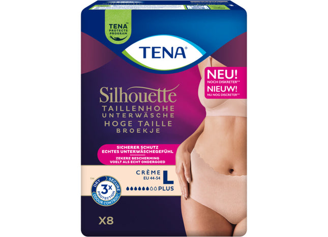 Tena Silhouette plus hohe Taille Creme L