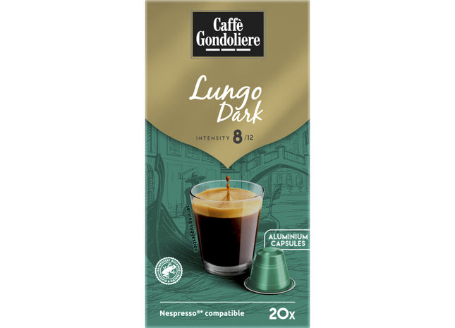Caffé Gondoliere Lungo dark capsules