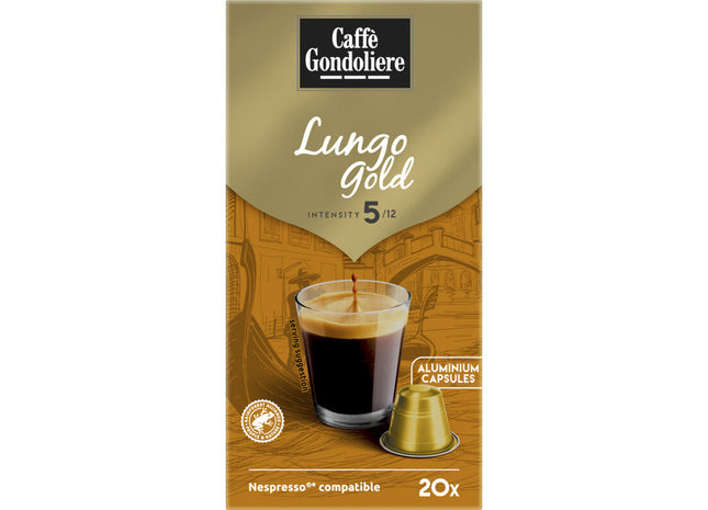Caffé Gondoliere Lungo gold capsules