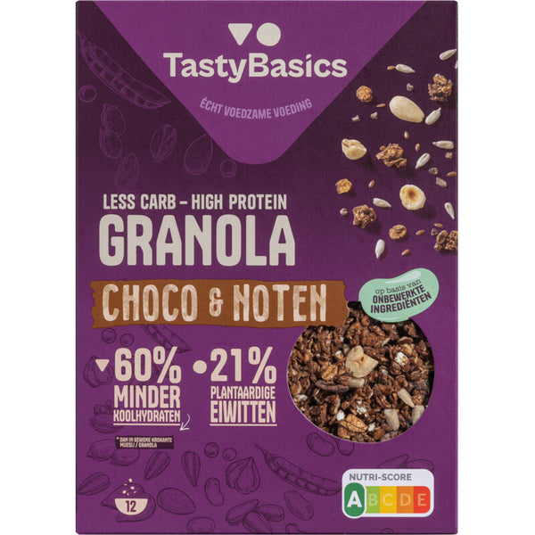 TastyBasics Crunchy granola choco & noten
