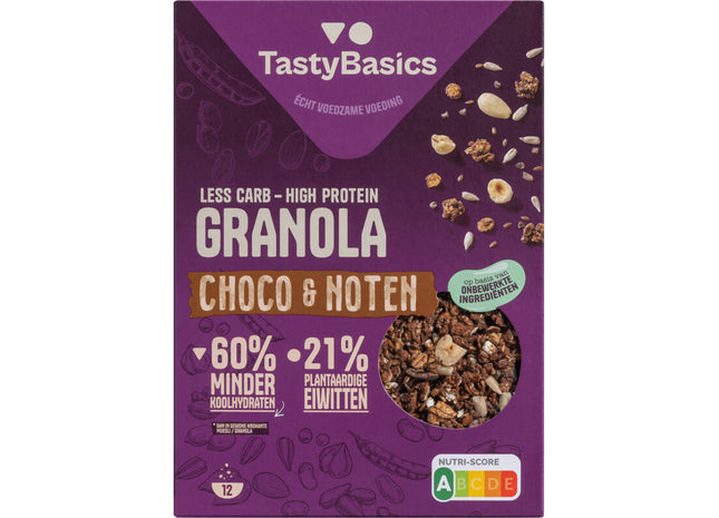 TastyBasics Crunchy granola choco & noten
