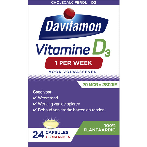 Davitamon Vitamin D1 volwassenen 100% plantaardig  Dutchshopper