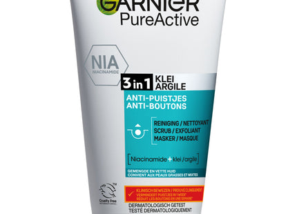 Garnier Pureactive 3-in-1 clay facial mask