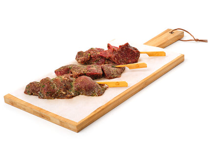 Excellent Beef skewer garden herbs