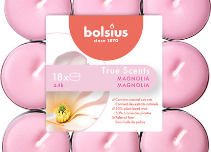 Bolsius True scents scented tea lights magnolia