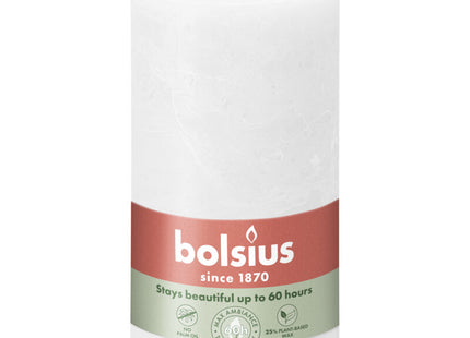 Bolsius Rustic candle white 13cm