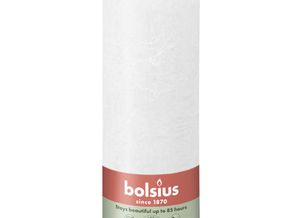 Bolsius Rustieke kaars wit 19cm