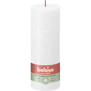 Bolsius Rustieke kaars wit 19cm