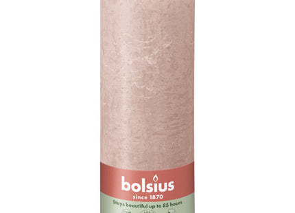 Bolsius Rustic candle 19cm misty pink