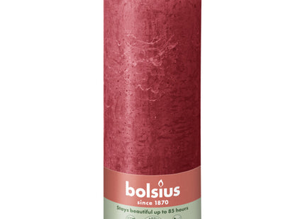 Bolsius Rustic candle 19cm red