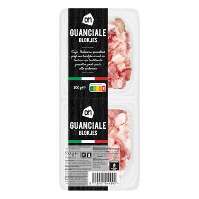 Cubed bacon (prepackaged)