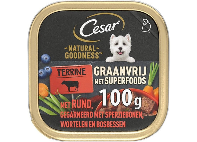 Cesar Natural Goodness Rindfleisch, Gemüse, Karotten