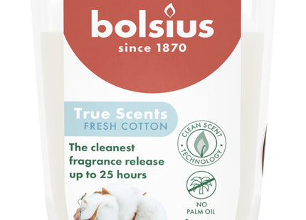 Bolsius True scents geurglas fresh cotton 8cm