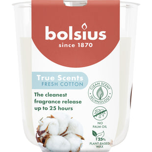 Bolsius True scents geurglas fresh cotton 8cm