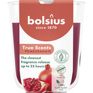Bolsius True scents geurglas pomegranate 8cm