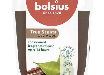 Bolsius True scents geurglas oud wood