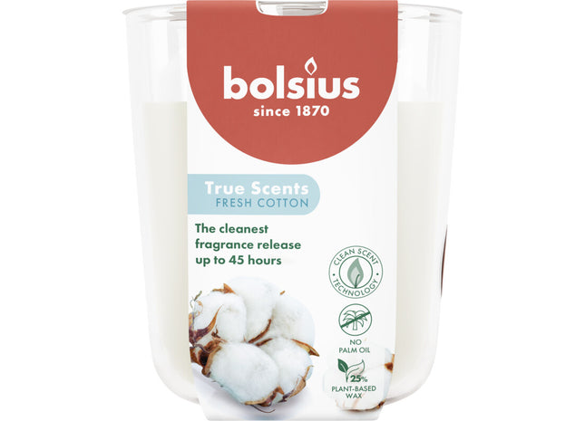 Bolsius True scents geurglas fresh cotton