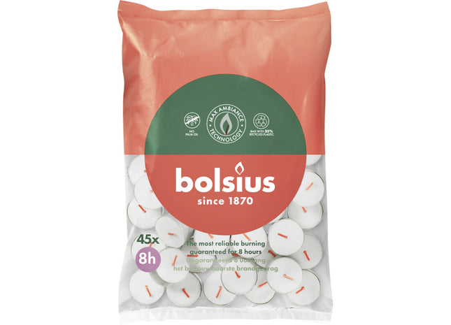Bolsius Theelicht 8 uurs