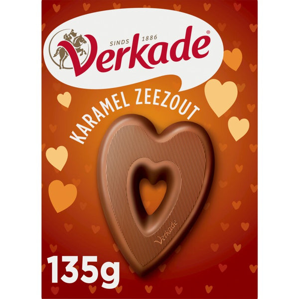 Verkade Hart van chocolade karamel zeezout