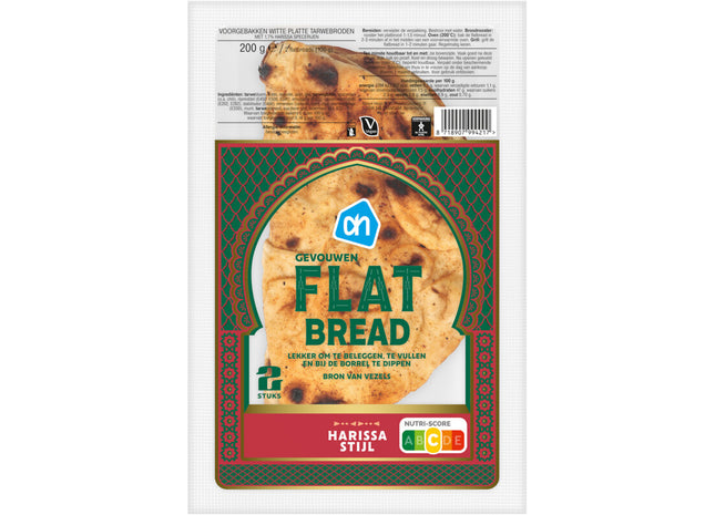 Gevouwen flatbread harissa