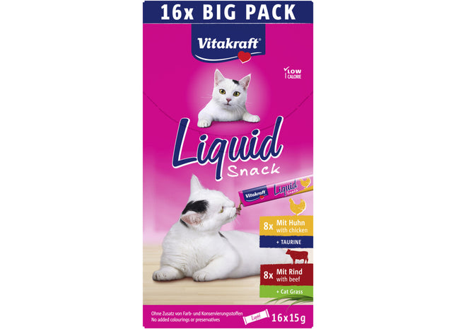 Vitakraft Liquid snack bigpack chicken en beef