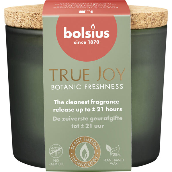 Bolsius True joy geurglas kurk botanic freshness