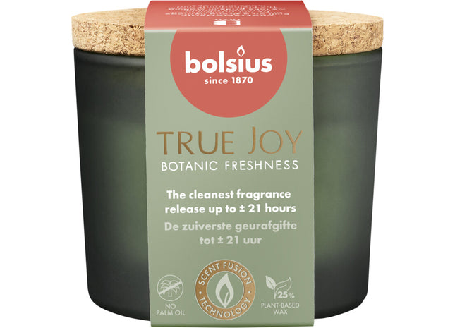 Bolsius True joy geurglas kurk botanic freshness