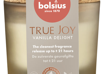 Bolsius True joy geurglas vanilla delight