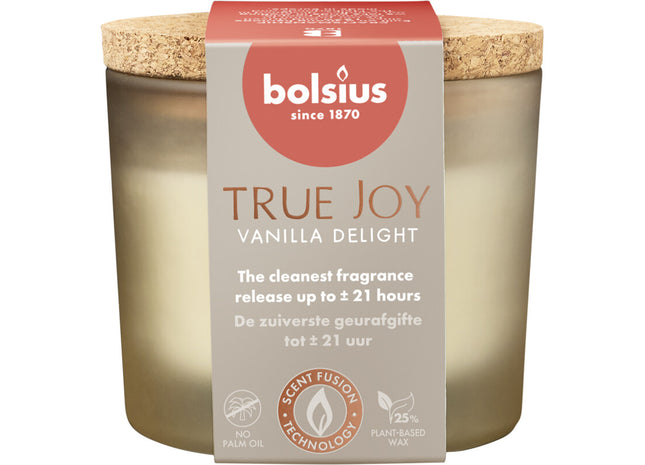 Bolsius True joy geurglas vanilla delight