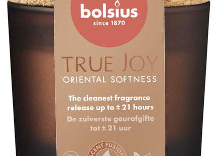 Bolsius True joy geurglas kurk oriental softness