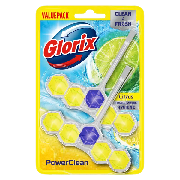 Glorix Power5 citrus duo pack wc-blok 2-pack