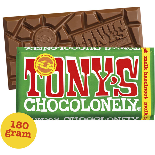 Tony's Chocolonely Reep melk hazelnoot  Dutchshopper