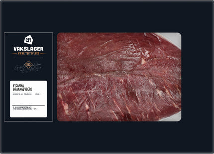 Professioneller Metzger, Rindfleisch, Picanha, mit Getreide gefüttert