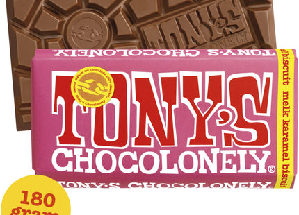 Tony's Chocolonely Bar milk caramel biscuit