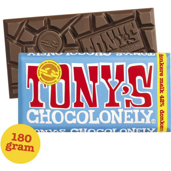 Tony's Chocolonely Reep donkere melk 42%  Dutchshopper