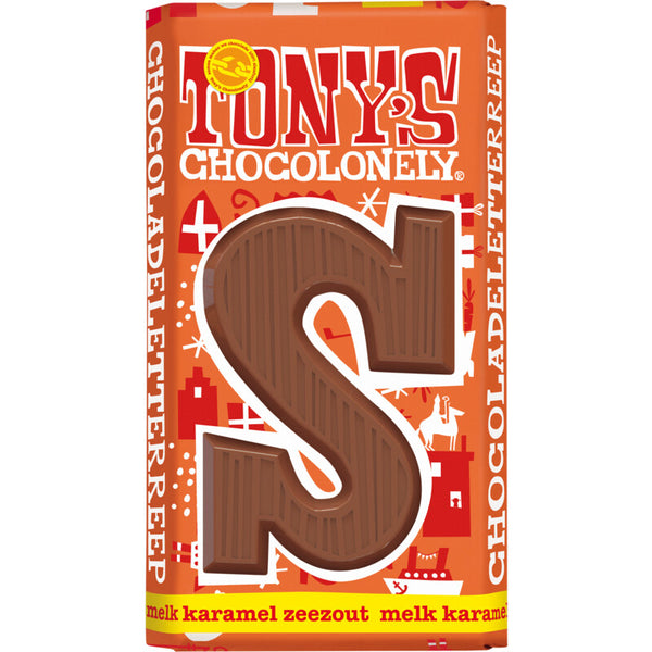 Tony's Chocolonely Melkchocolade reep karamel zeezout S