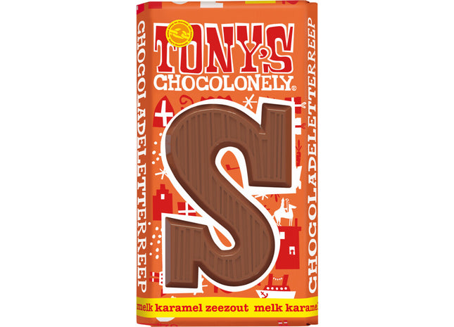 Tony's Chocolonely Melkchocolade reep karamel zeezout S