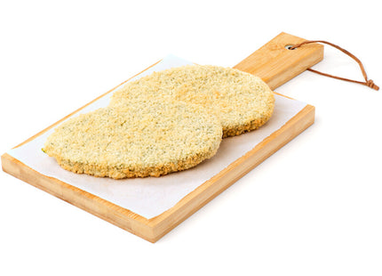 Vegetarische spinazie kaas schnitzel