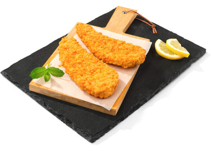 Cod schnitzel pre-cooked