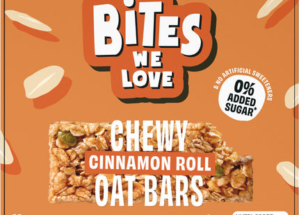 BitesWeLove Chewy cinnamon roll oat bars