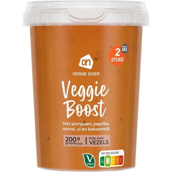 Verse soep veggie boost met pompoen